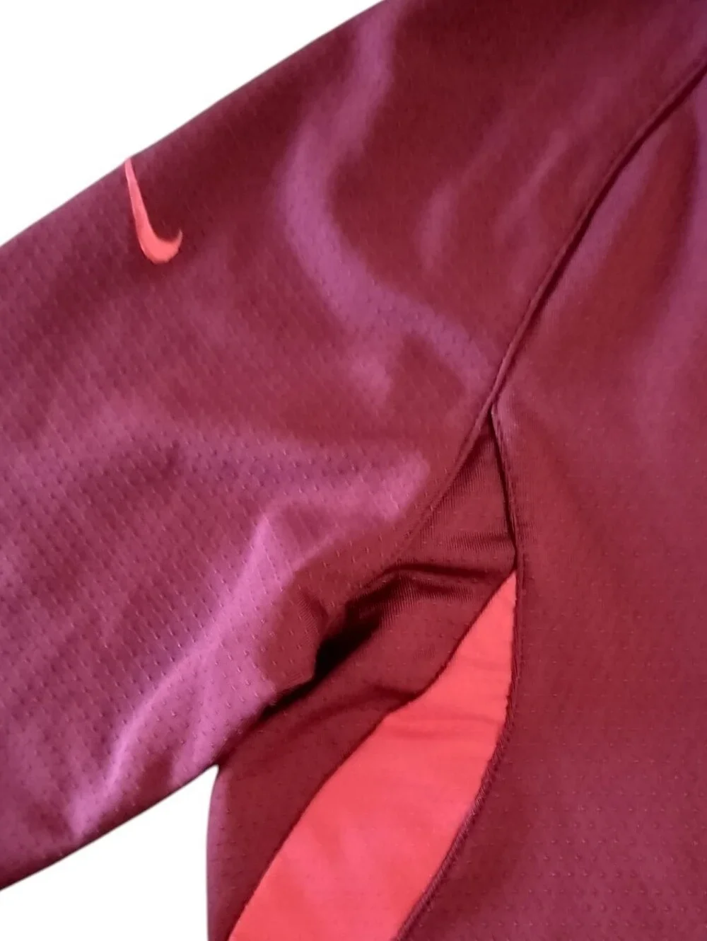 Nike Sphere Dry Women’s Long Zip Pullover Top Medium (8–10) Burgundy Athletic